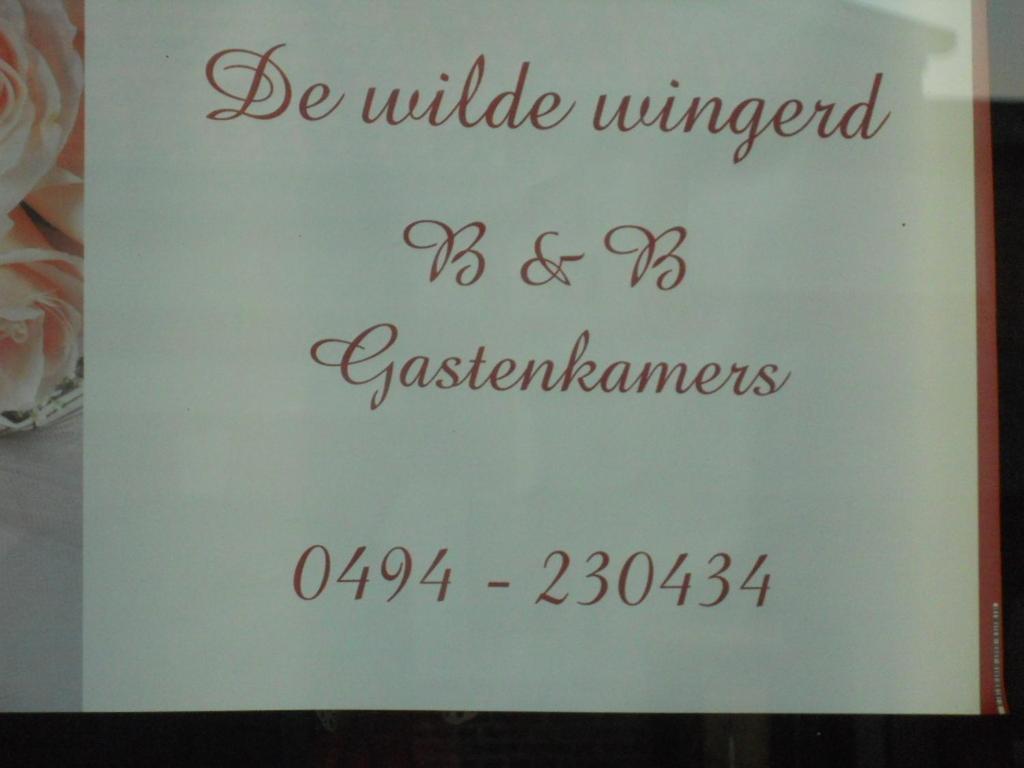 Huis De Wilde Wingerd Otel Ypres Dış mekan fotoğraf